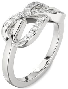 Diamond White Gold Infinity Ring