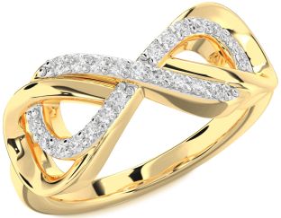 Diamond Gold Infinity Ring