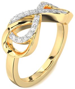 Diamond Gold Infinity Ring