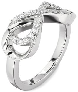 Diamond White Gold Infinity Ring