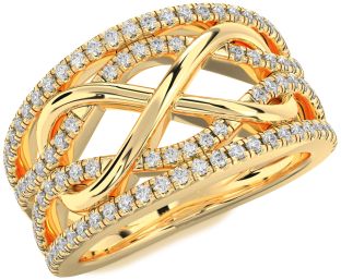 Diamond Gold Infinity Ring