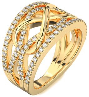 Diamond Gold Infinity Ring
