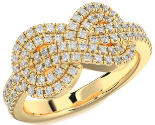 Diamond Gold Infinity Ring