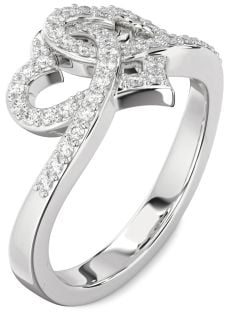 Diamond White Gold Heart Ring