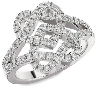 Diamond White Gold Heart Ring