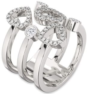 Diamond White Gold Heart Ring