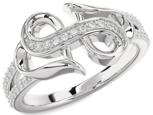 Diamond White Gold Heart Ring