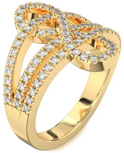 Diamond Gold Infinity Ring