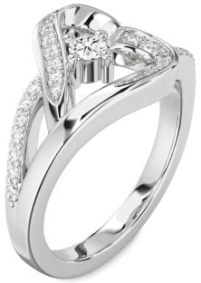 Diamond White Gold Heart Promise Ring