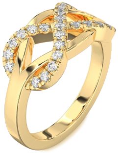 Diamond Gold Infinity Ring