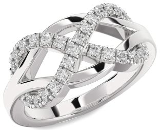 Diamond Platinum Infinity Ring