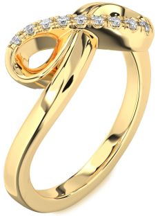 Diamond Gold Infinity Ring