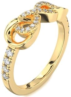 Diamond Gold Infinity Ring