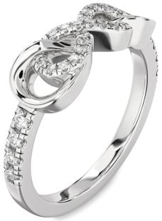 Diamond White Gold Infinity Ring