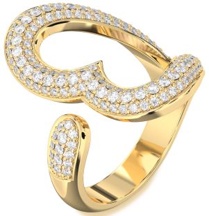 Diamond Gold Heart Ring