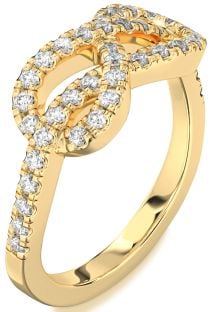Diamond Gold Infinity Ring