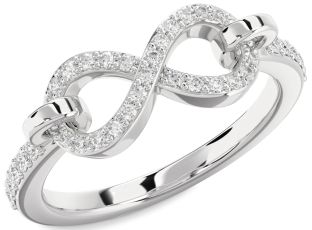 Diamond Platinum Infinity Ring