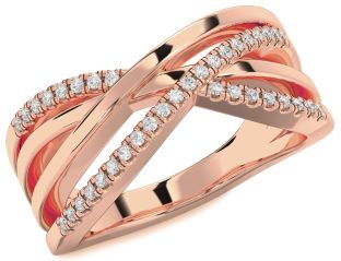 Diamond Rose Gold Infinity Ring