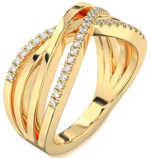 Diamond Gold Infinity Ring