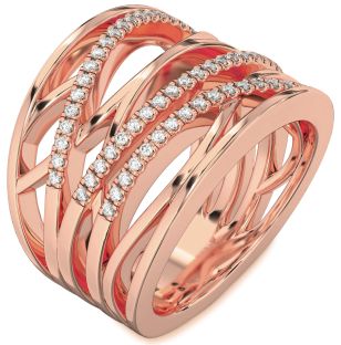 Diamond Rose Gold Infinity Ring
