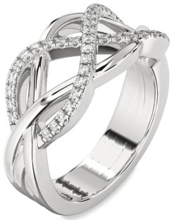 Diamond White Gold Infinity Ring