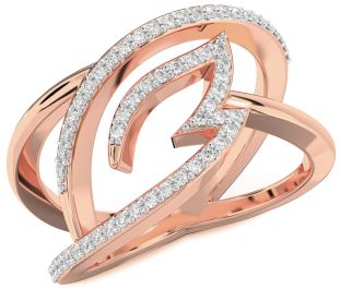Diamond Rose Gold Infinity Ring