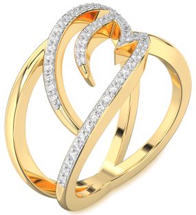 Diamond Gold Infinity Ring