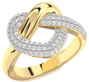 Diamond Gold Heart Ring