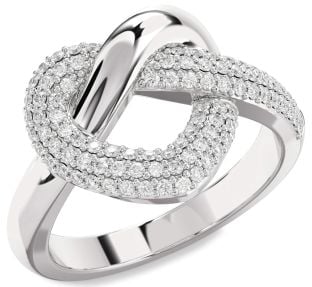 Diamond White Gold Heart Ring