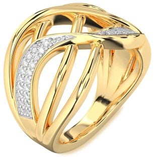 Diamond Gold Infinity Ring