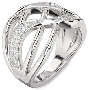 Diamond White Gold Infinity Ring