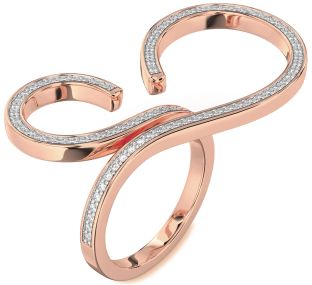 Diamond Rose Gold Infinity Ring