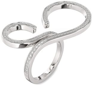 Diamond White Gold Infinity Ring