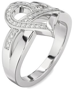 Diamond White Gold Heart Ring