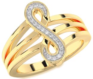Diamond Gold Infinity Ring