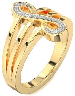 Diamond Gold Infinity Ring