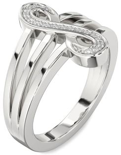 Diamond White Gold Infinity Ring