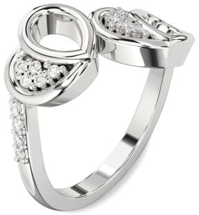 Diamond White Gold Heart Ring