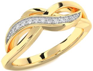 Diamond Gold Infinity Ring
