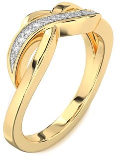 Diamond Gold Infinity Ring