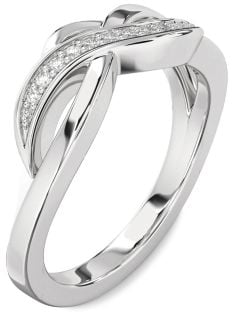 Diamond White Gold Infinity Ring