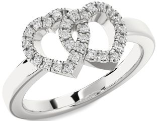Diamond White Gold Heart Ring
