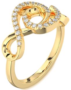 Diamond Gold Infinity Ring