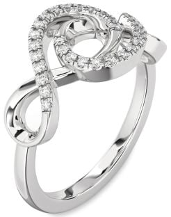 Diamond White Gold Infinity Ring