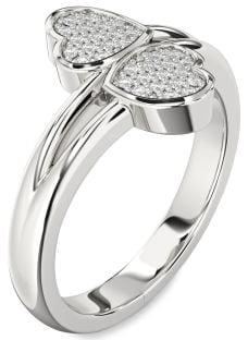 Diamond White Gold Heart Ring
