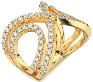 Diamond Gold Infinity Ring