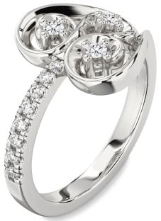 Diamond White Gold Heart Promise Ring