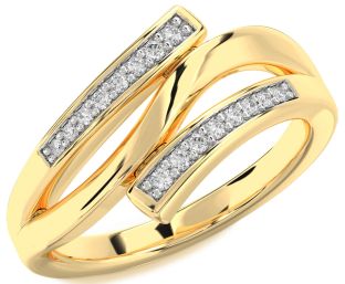 Diamond Gold Round Ring