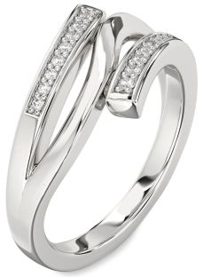 Diamond Platinum Round Ring