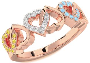 Rose Gold Heart Promise Ring